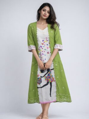 Jamdani and Quirky Fusion Dress